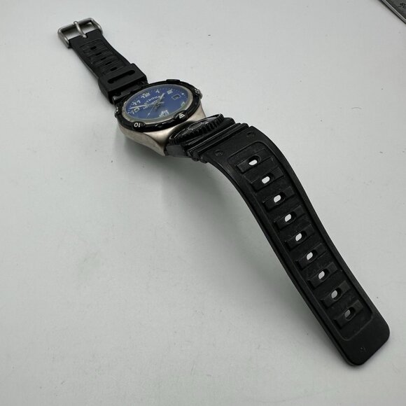 Field & Stream Watch Men Silver Tone Blue Dial Black Band New Battery 9” - Picture 5 of 16